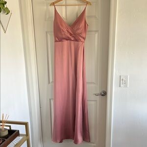 Jenny Yoo Pink Sleeveless Maxi Gown for Prom